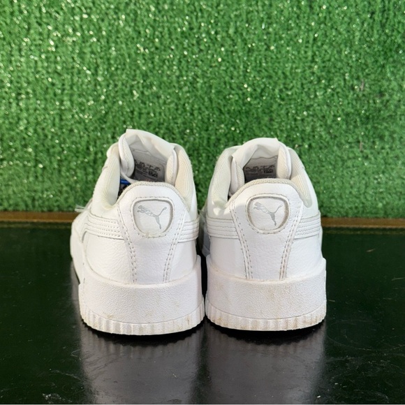 Puma Carina Leather White Silver 370325-02 Women’s Size 7 - Picture 4 of 6